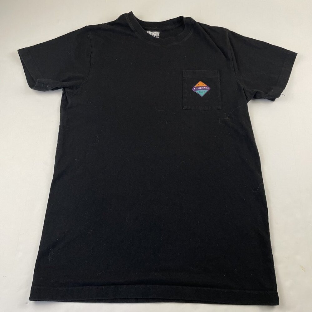 Billionaire Boys Club Pocket T-Shirt Men’s S Black Short Sleeve Graphic Rocket